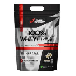 100% Whey Protein Concentrado Prime Com Creatina Refil 900g Bodyaction — Suplementos