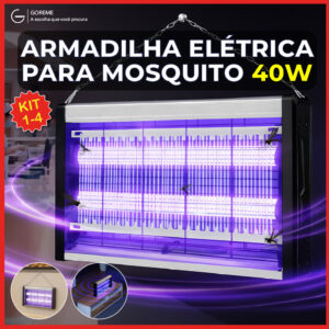 4 Armadilha Elétrica para Mosquito 40W Mata Insetos Luminária Led com — Decoração
