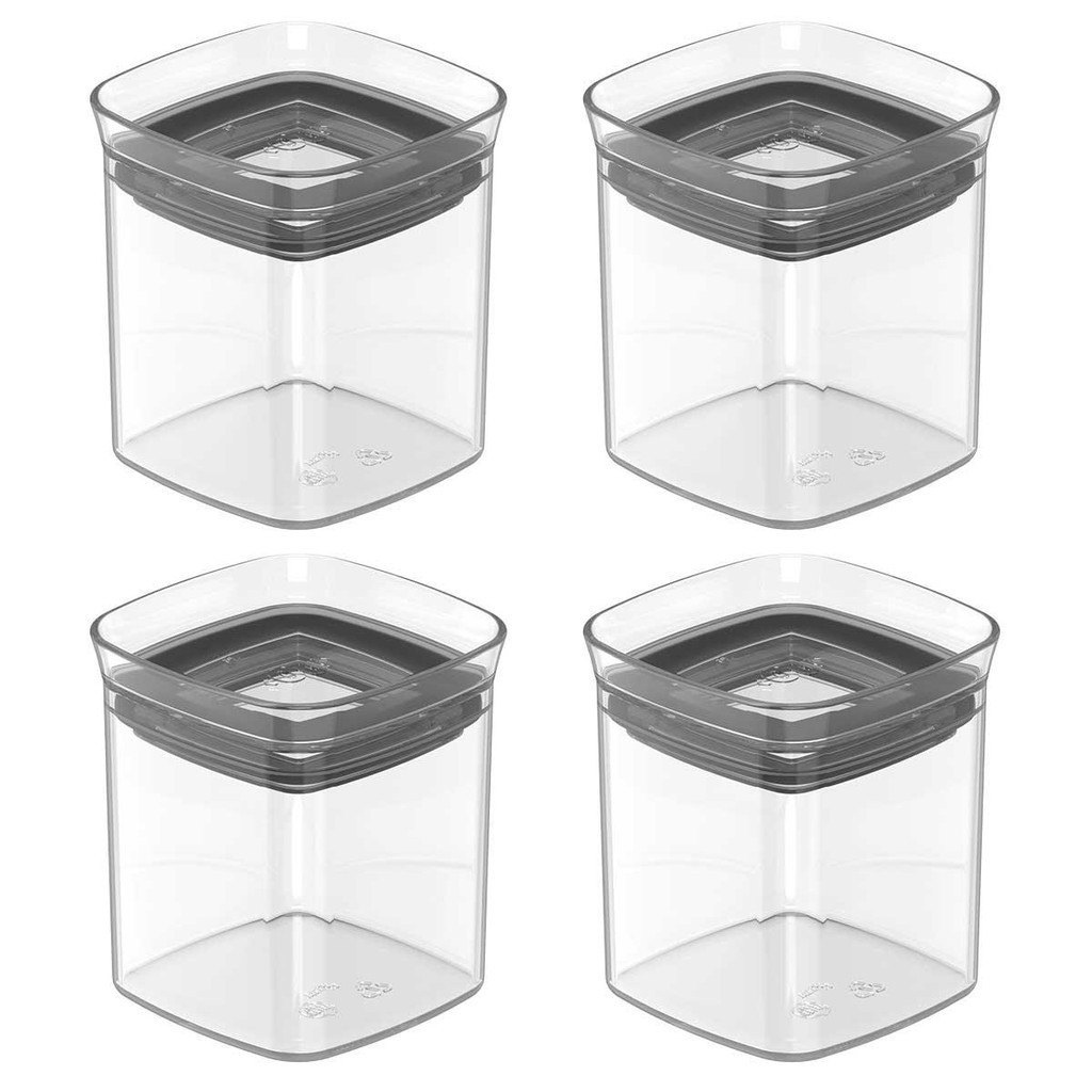 4x Porta Temperos Pote 150ml Organizador OU Block Hermético — Organização