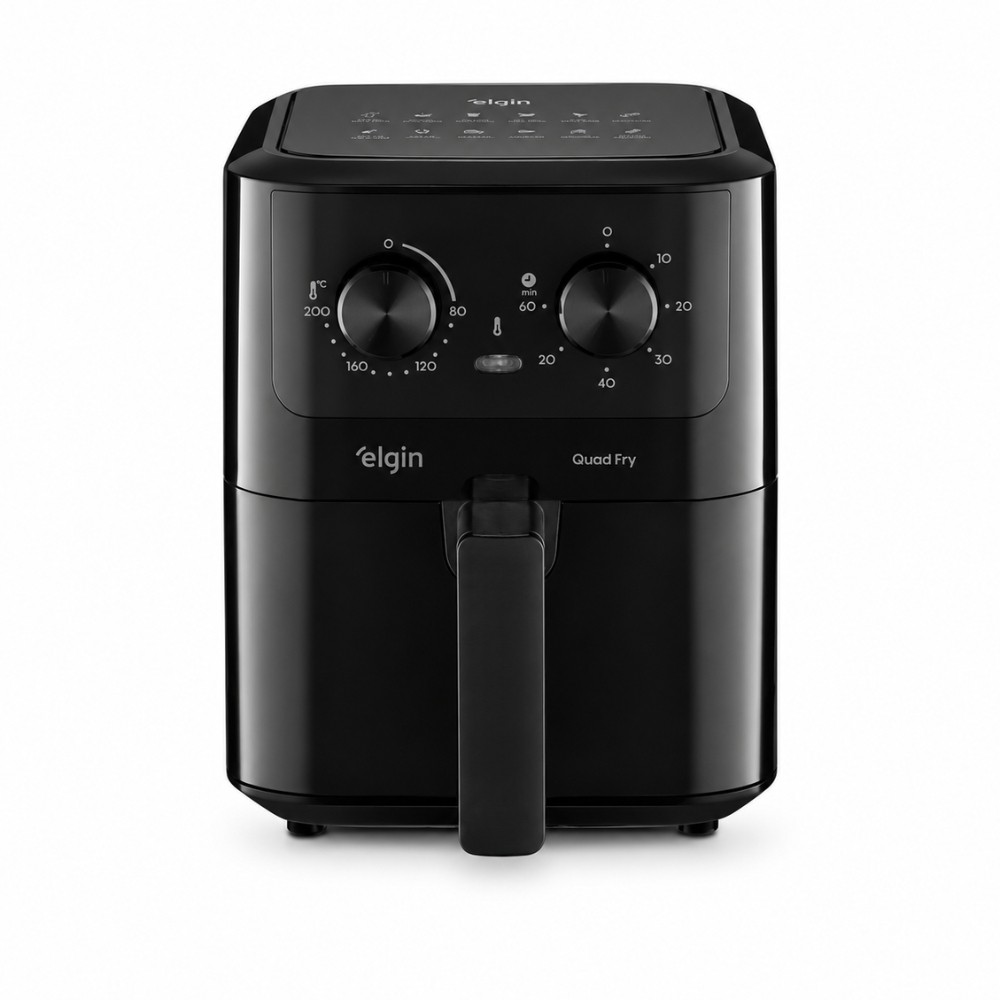 Air Fryer Elgin Quad Fry 4,2 Litros 1400W 127V Preta — Cozinha e Utensílios