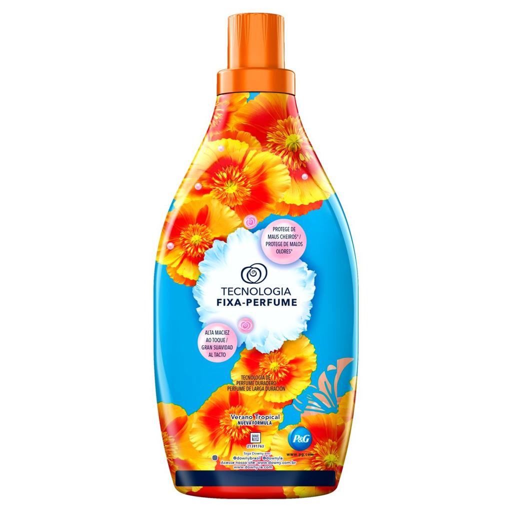 Amaciante Downy Verão Tropical 1.5L Rende 6L Perfume de Alta Fixação — Perfumes