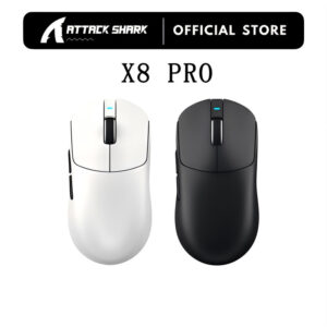 Attack Shark X8 Pro Mouse Para Jogos Sem Fio PixArt PAW3395PRO Sensor — Informática