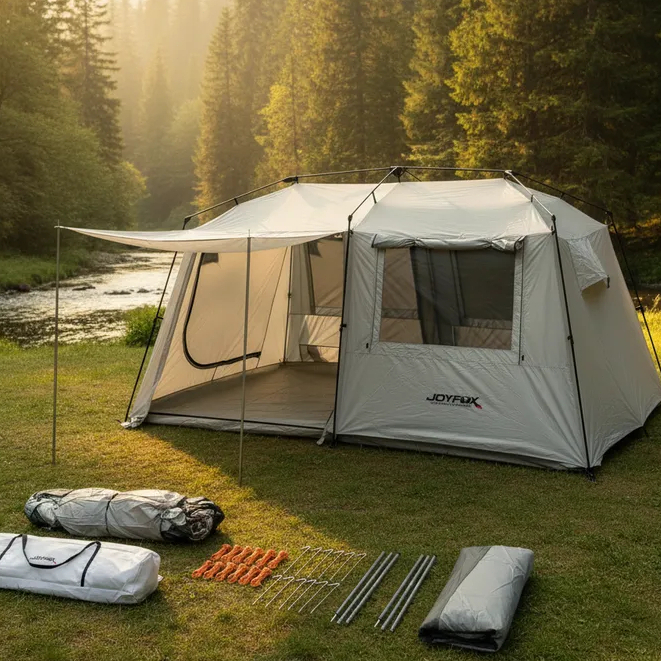 Barraca Camping Automática Joyfox Family Luxe 15 Pessoas — Camping e Pesca