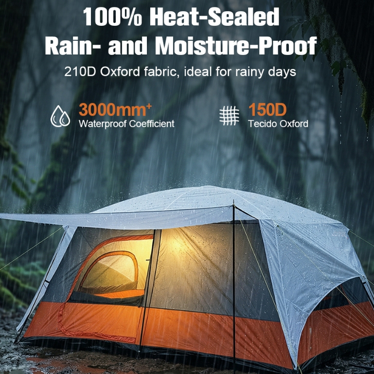 Barraca Grande Joyfox Barraca Camping Acampamento 12 -16 Pessoas