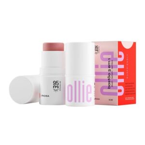 Bastão 3 em 1 Ollie Blush, Batom e Sombra Cor Rosa 4,5g — Maquiagem