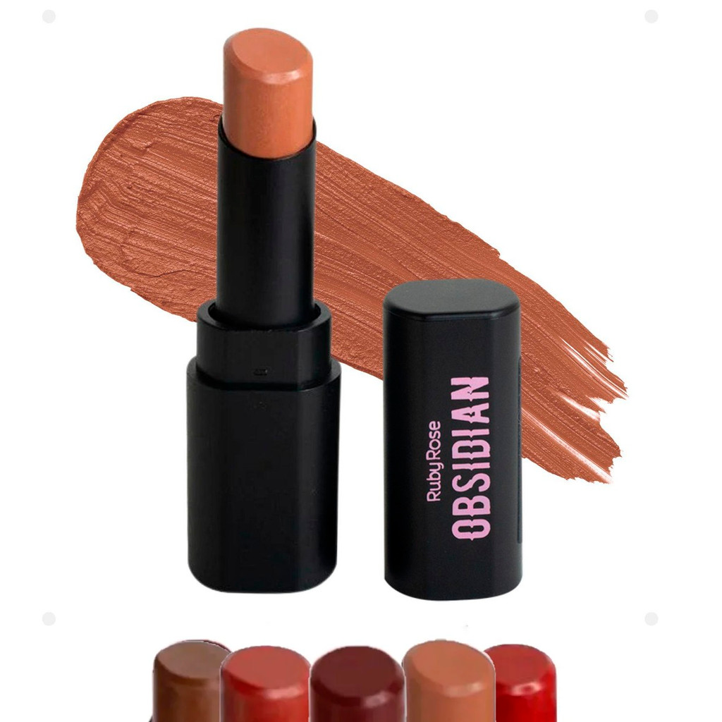 Batom Lipstick Ruby Rose Cream Obsidian Satin Hb7000 — Maquiagem