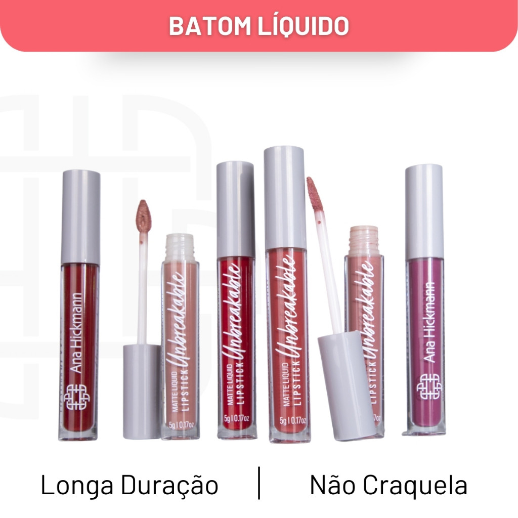 Batom Liquido Matte Unbreakable Lipstick Maquiagem Ana Hickmann — Maquiagem