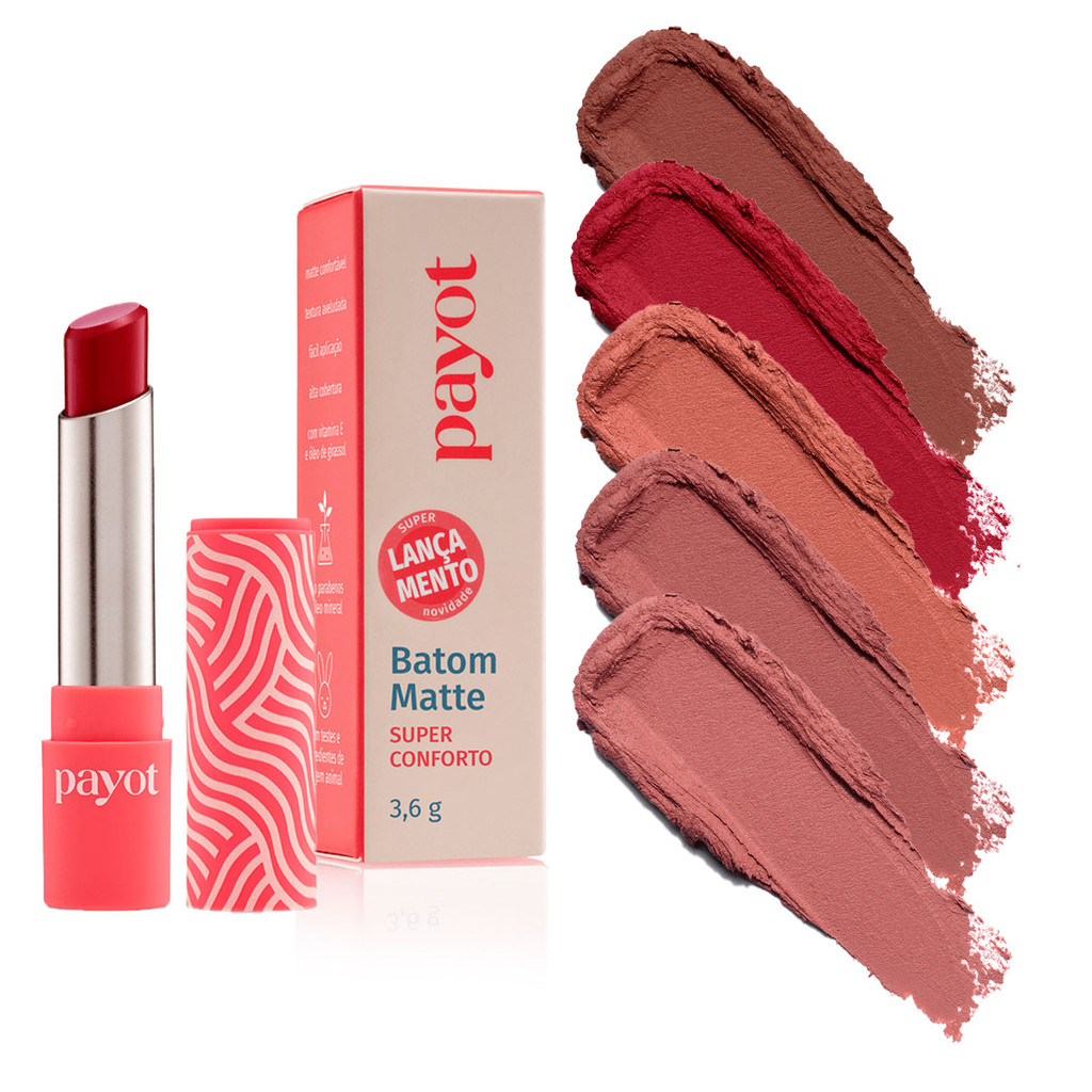 Batom Matte Super Conforto Payot 3,6g — Maquiagem