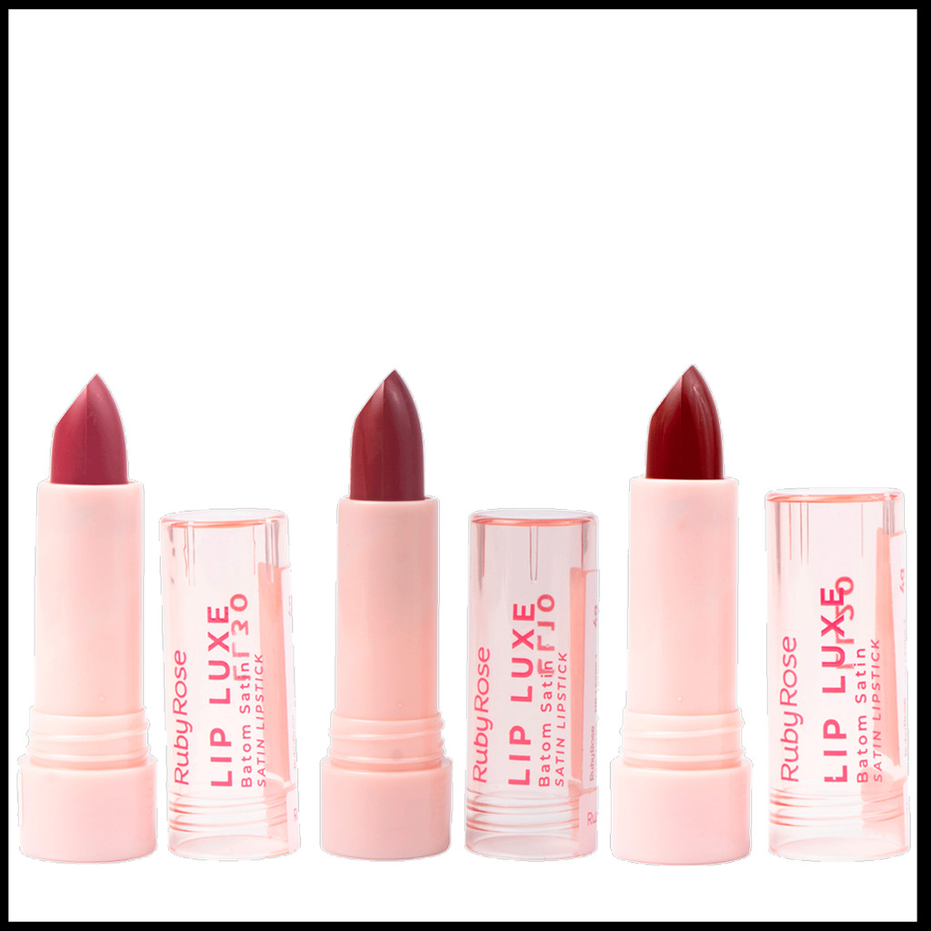 Batom Satin Bala Ruby Rose Lip Luxe — Maquiagem
