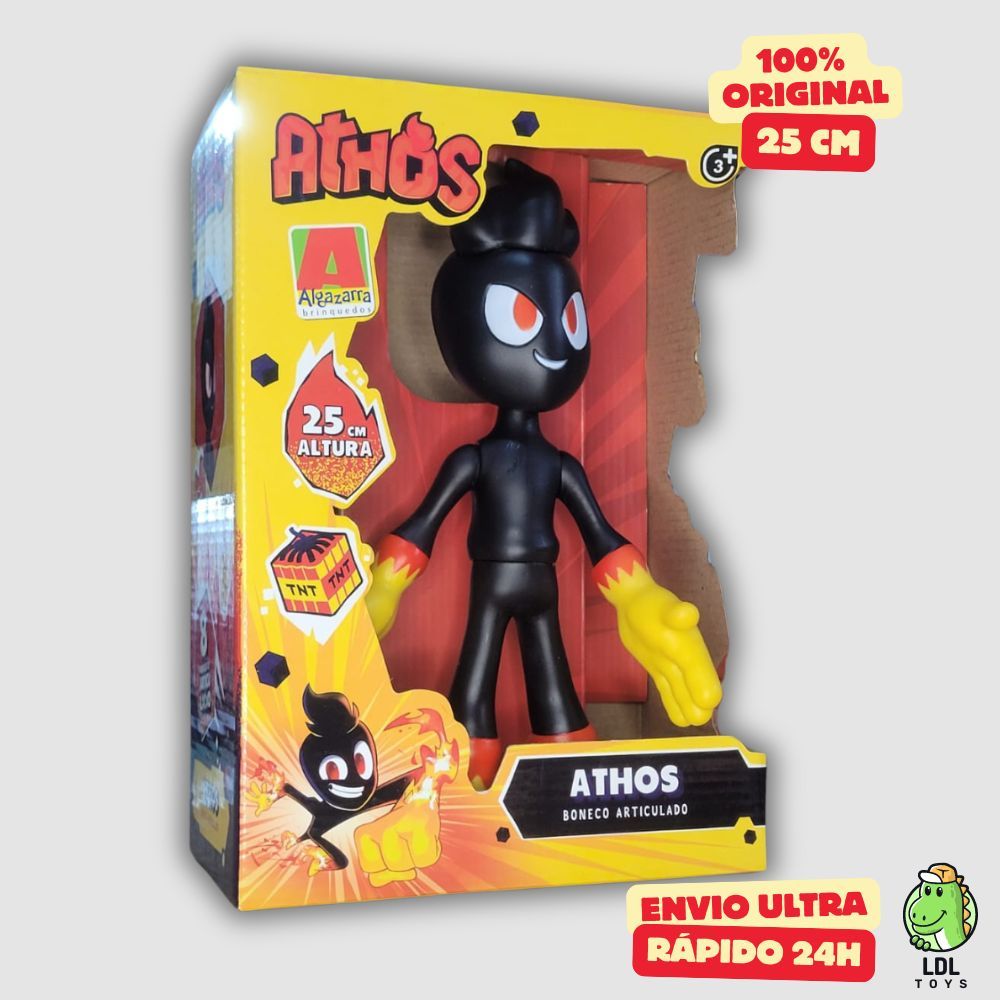 Boneco Vinil Gamer Skin Articulado Gamer Athos Atos ToyArt Youtuber