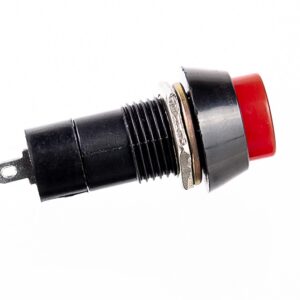 Botão Tic Tac Vermelho On Off VM 2T Com Trava 10 Unidades Interruptor — Decoração