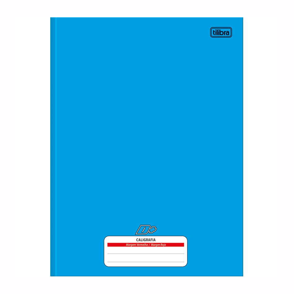 Caderno brochurão capa dura universitário caligrafia 96 folhas D Mais — Material Escolar