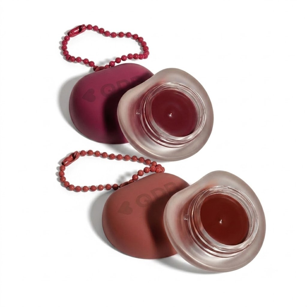 Combo Mochi Blur: Batom E Blush Roxo Amora Fuji 3,5g Batom E Blush — Maquiagem