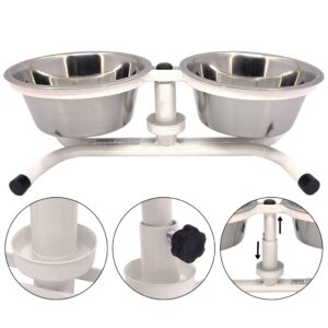 Comedouro Pet Duplo Tigela Inox 900ml Fercar