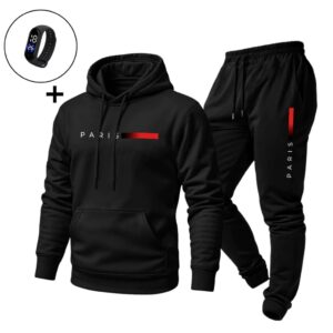 Conjunto Moletom Paris Masculino Casual Quente Confortável para — Relógios e Óculos