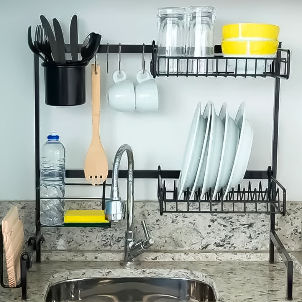 Cozinha Móvel Escorredor De Louças Chinês Kitchen Rack Aço Inoxidável — Cozinha e Utensílios