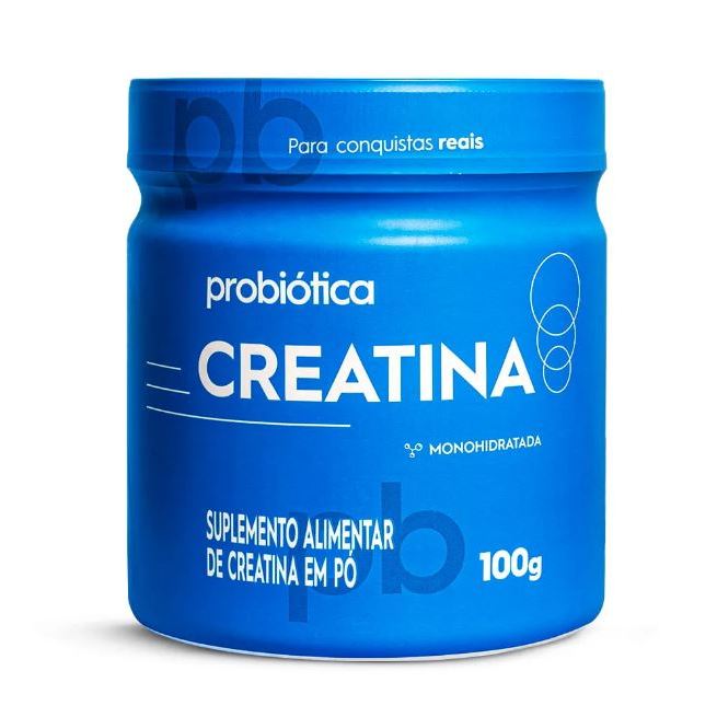 Creatina Monohidratada Suplemento Alimentar em Pó 100g Probiotica — Suplementos