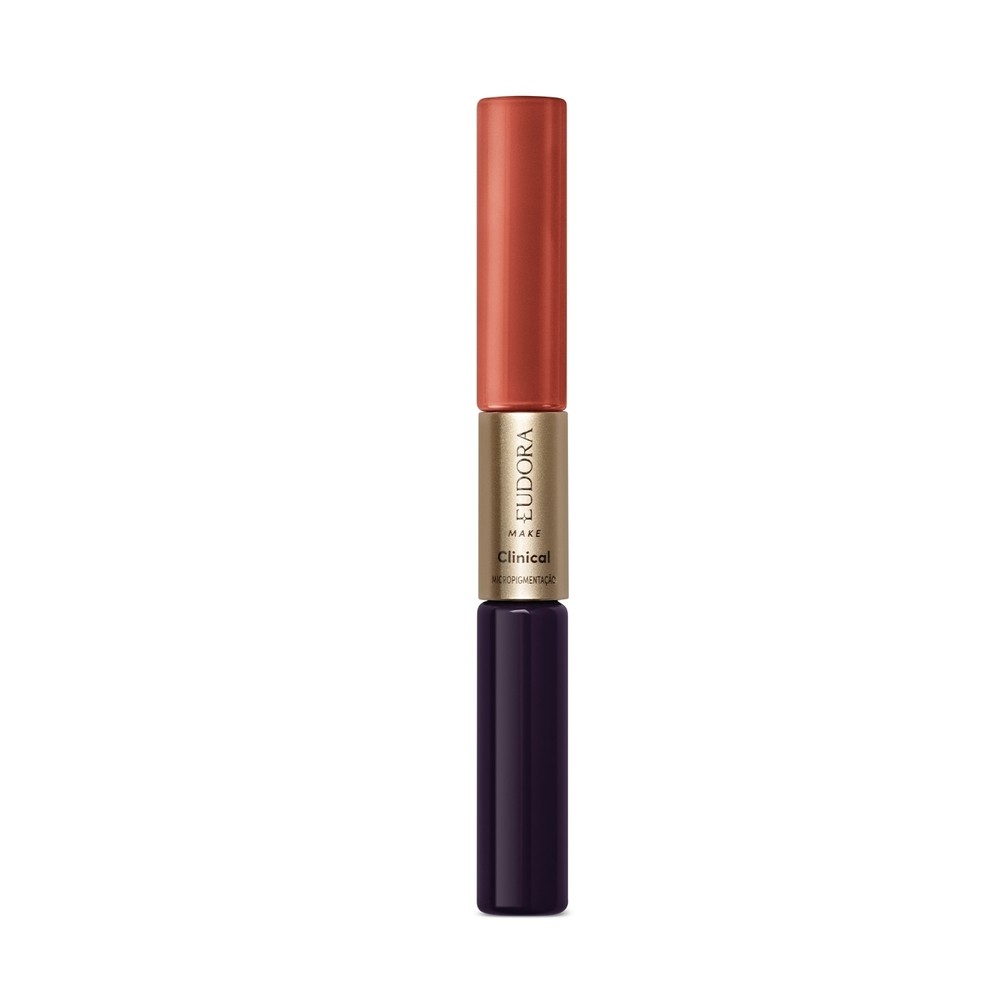 Eudora Glam Batom Líquido Duo Clinical Micropigmentação Canela Sublime