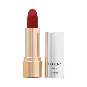 Eudora Glam Metals Batom Cremoso Vermelho Precioso 3,6g