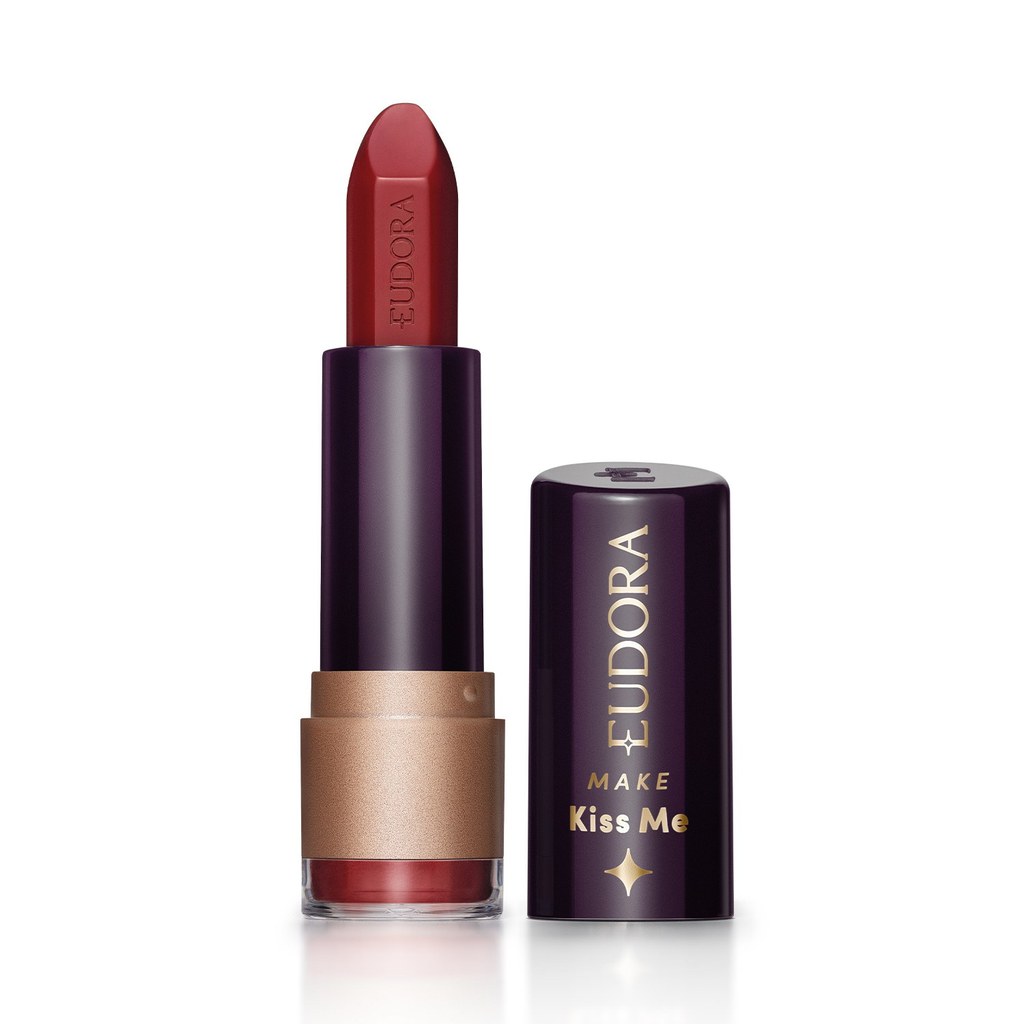 Eudora Make Kiss Me Batom Matte Vermelho Paparazzi 3,7g — Maquiagem