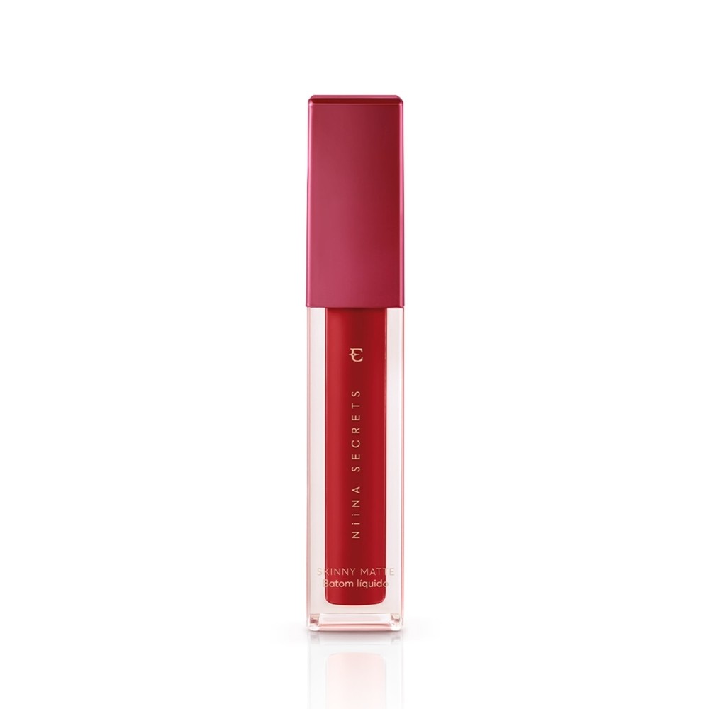 Eudora Niina Secrets Skinny Mate Batom Vermelho Hibisco 5ml — Maquiagem