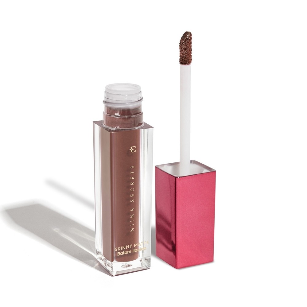 Eudora Niina Secrets Skinny Matte Batom Líquido Rosa Lótus 5ml — Maquiagem