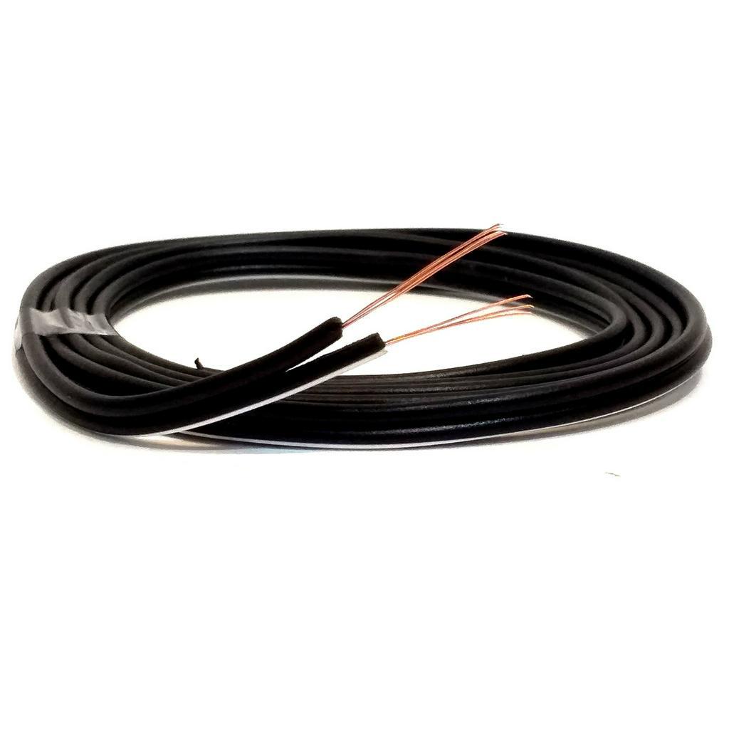 Fio Alto Falante Preto Emborachado 2X0,50 mm 2X20 10 Metros Cabo Som