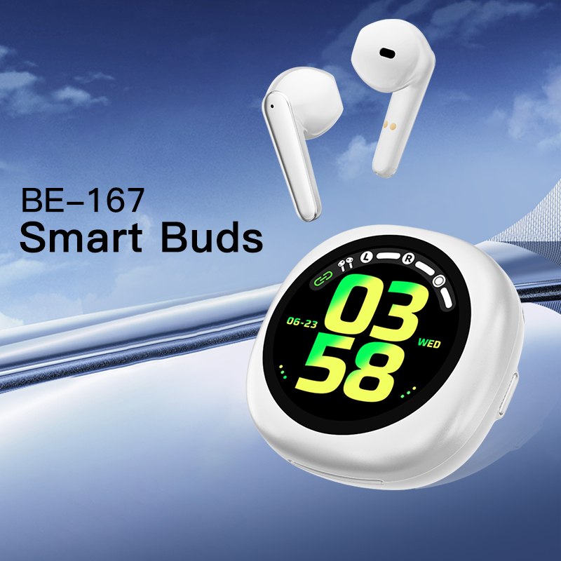 Fone De Ouvido Aplicativo Microfones E Bluetooth 5.4 Com Tela Recebe — Áudio e Fones