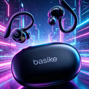 Fone de Ouvido Bluetooth 5.4 Tws com Ear Clip e Gancho, Som HiFi — Áudio e Fones