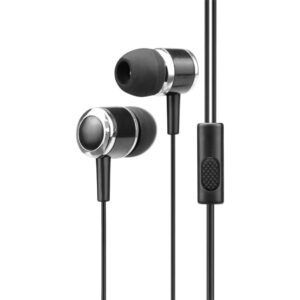 Fone DE Ouvido Dot Preto Intra Auricular Com Fio E Microfone — Áudio e Fones