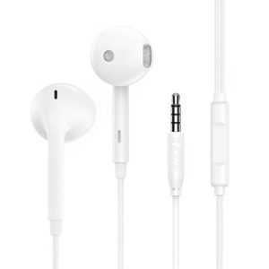Fone de Ouvido Intra-Auricular 1Hora 3.5mm Branco — Áudio e Fones