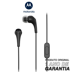 Fone De Ouvido Motorola Earbuds com Microfone Preto — Áudio e Fones