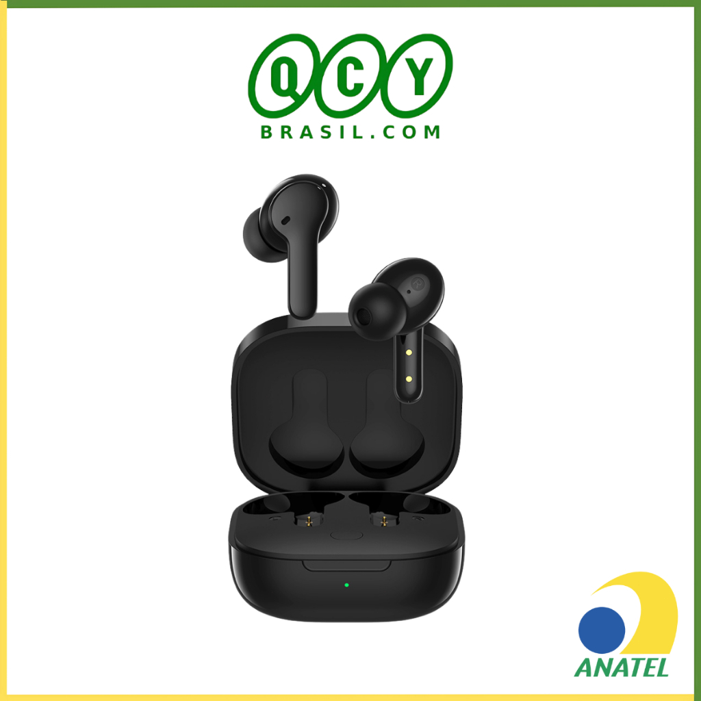 Fone de Ouvido Qcy ENC Bluetooh 5.1 Sem Fio para Esportes Academia — Áudio e Fones