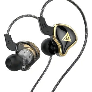 Fone De Ouvido Qkz Ak6 Ares Profissional Retorno De Palco Dj Cor Preto — Áudio e Fones