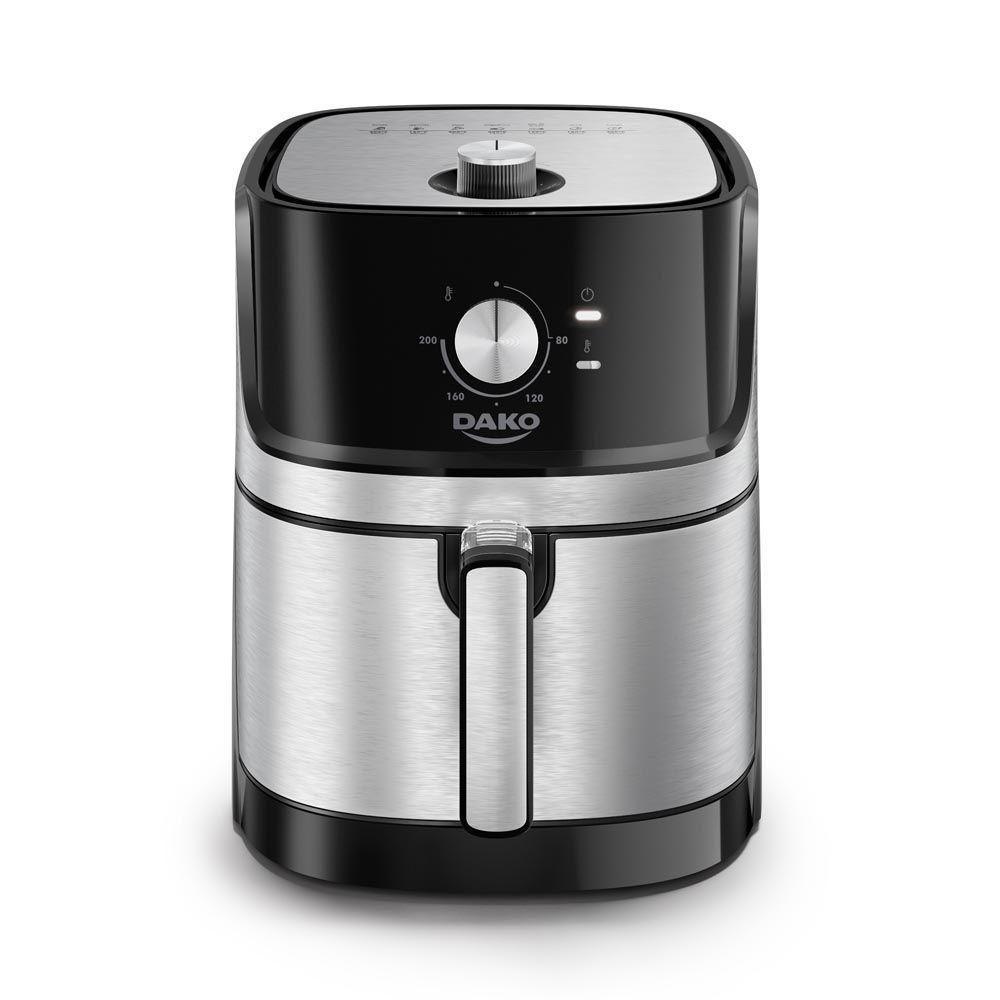 Fritadeira Air Fryer Dako Analógica 5L Preto Inox 110V