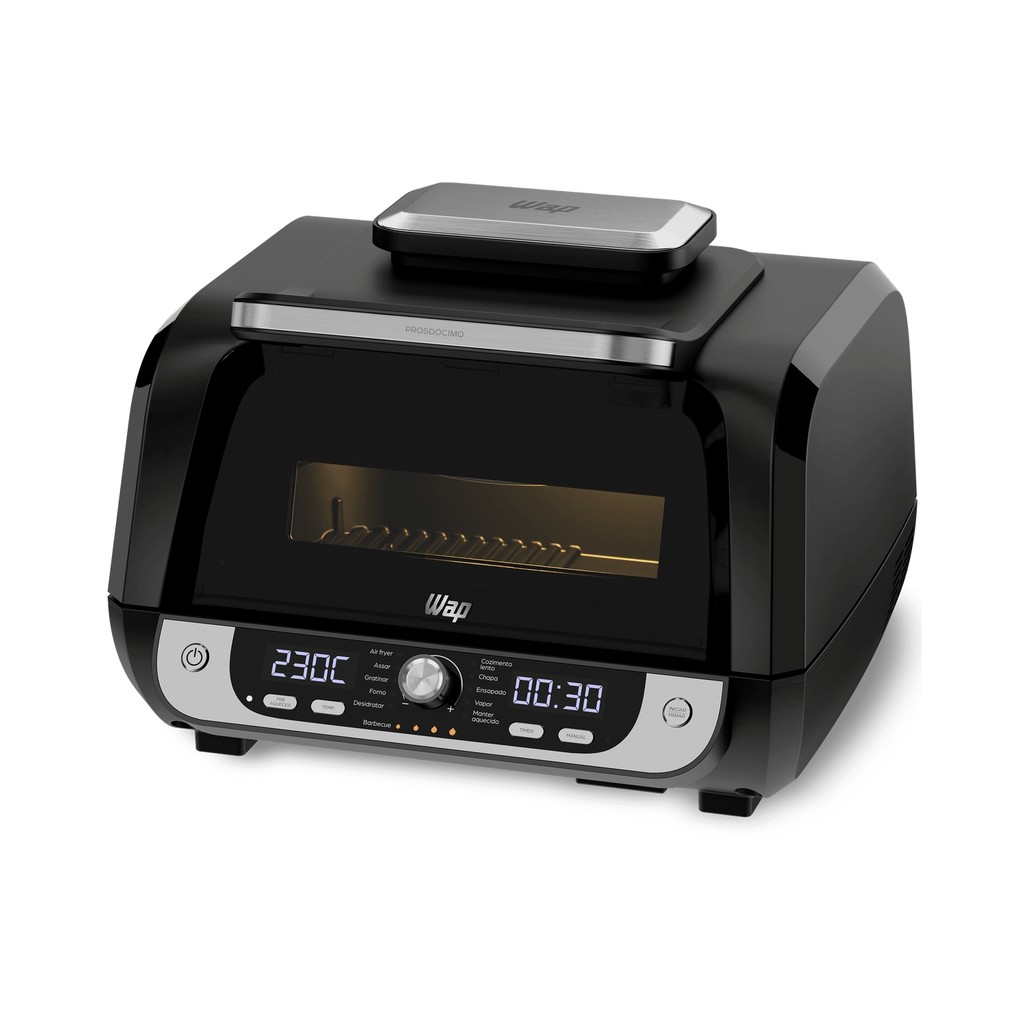 Fritadeira Elétrica Air Fryer Barbecue Digital Wap 12 em 1 Preto 10 L — Cozinha e Utensílios