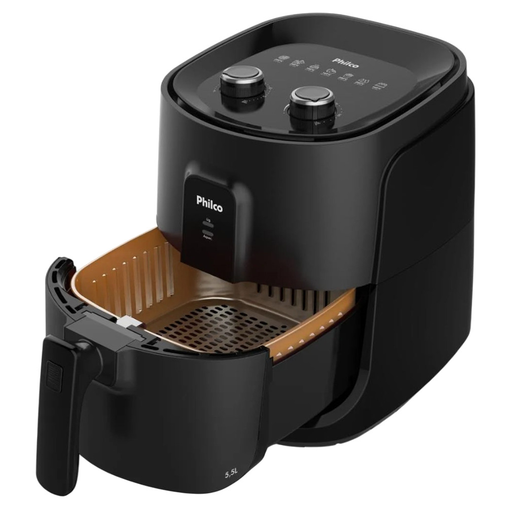 Fritadeira Elétrica Air Fryer PAF55A Cesto Quadrado 5,5L Antiaderente — Cozinha e Utensílios