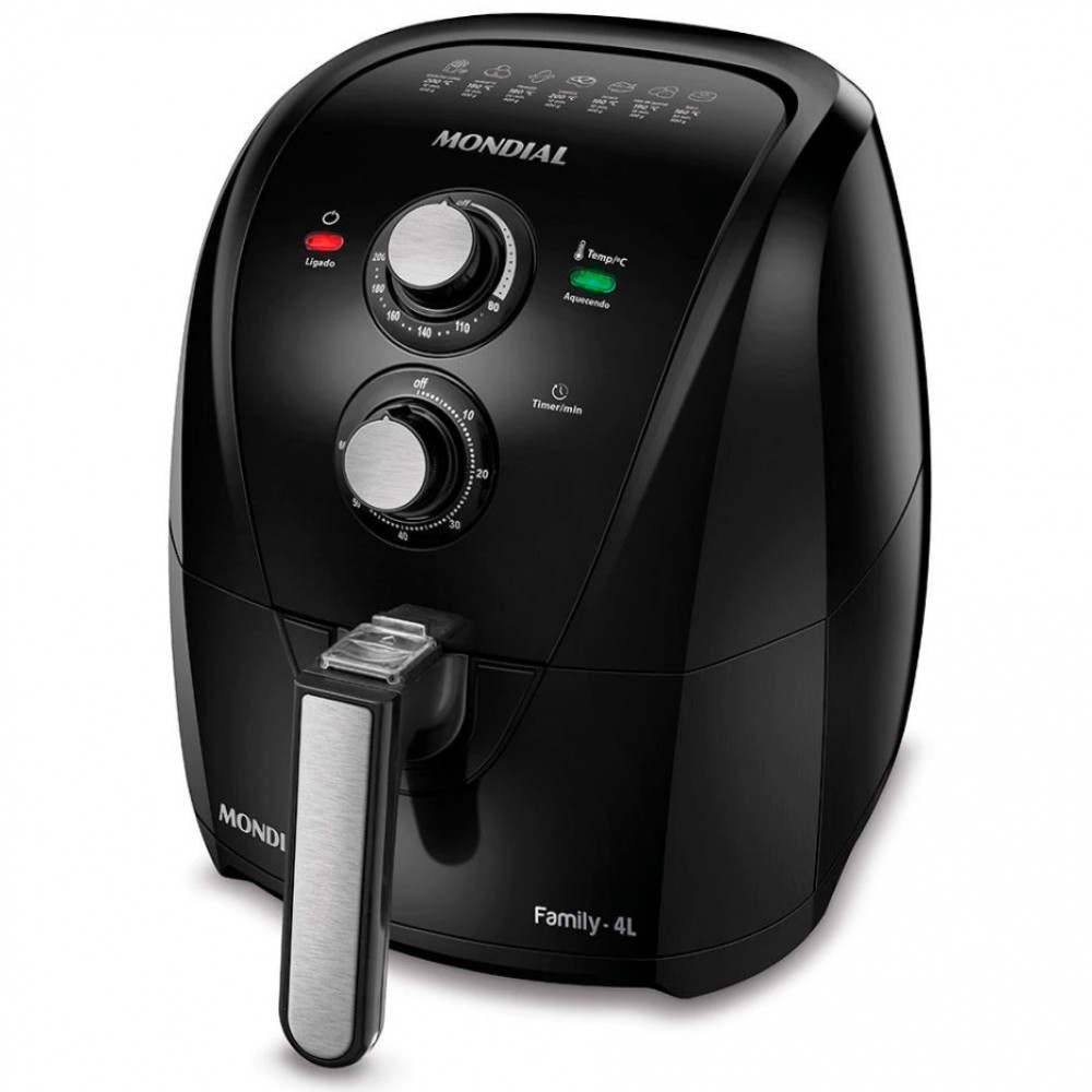 Fritadeira Elétrica Sem Óleo Air Fryer Mondial Family AFN40FB 4 L — Cozinha e Utensílios