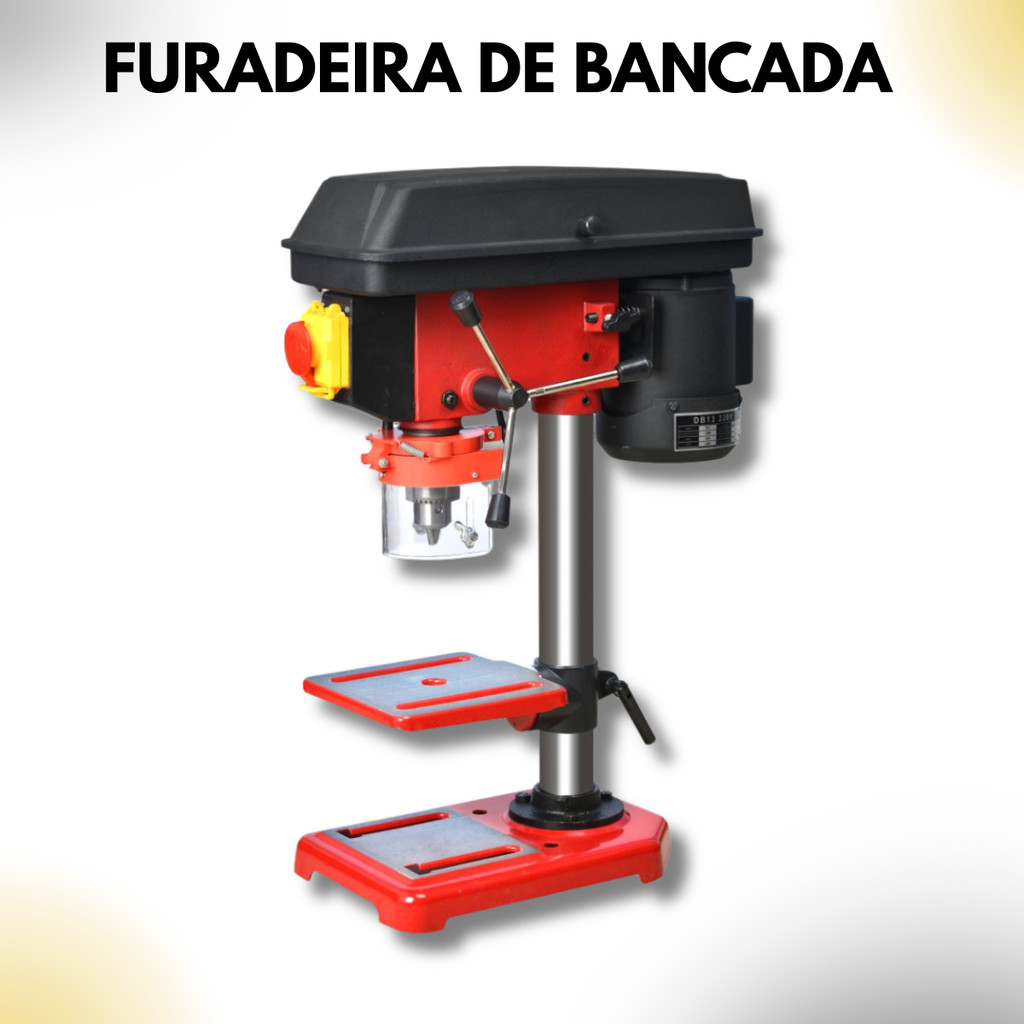Furadeira de Bancada Profissional 1 3HP Motomil 220V Compacta e — Ferramentas Elétricas
