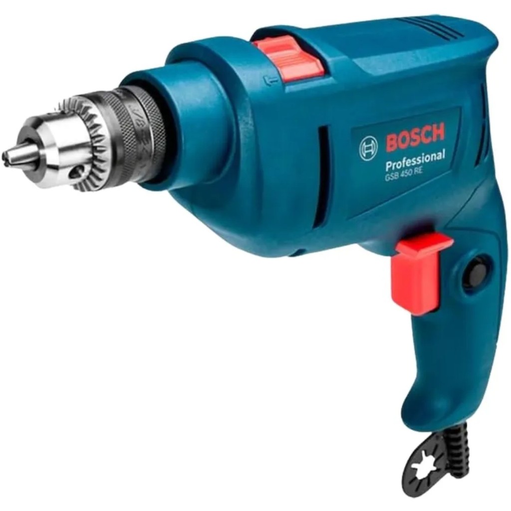 Furadeira Impacto 3 8" Gsb 450RE 450w 110V C 3 Brocas Bosch