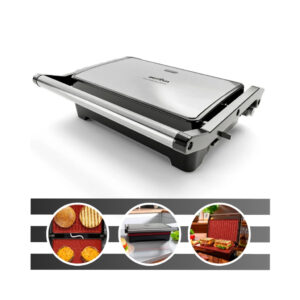 Grill e Sanduicheira 2 em 1 BGR28A 1200w Acabamento em Inox com