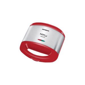 Grill e Sanduicheira Mondial Inox Red Vermelha Inox 800W 127V
