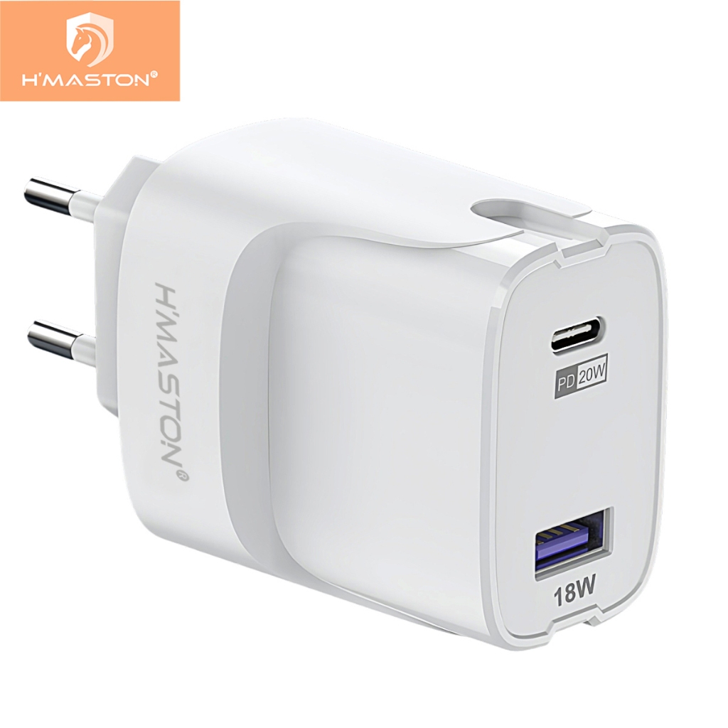 H'maston LR-10 Carregador 38w PD20W QC3.0 Fonte Tomada Rápida — Celulares e Acessórios