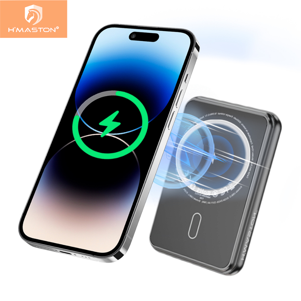 H'maston YD-42 YD-48 Carregador Portatil Powerbank Mangnético Indução