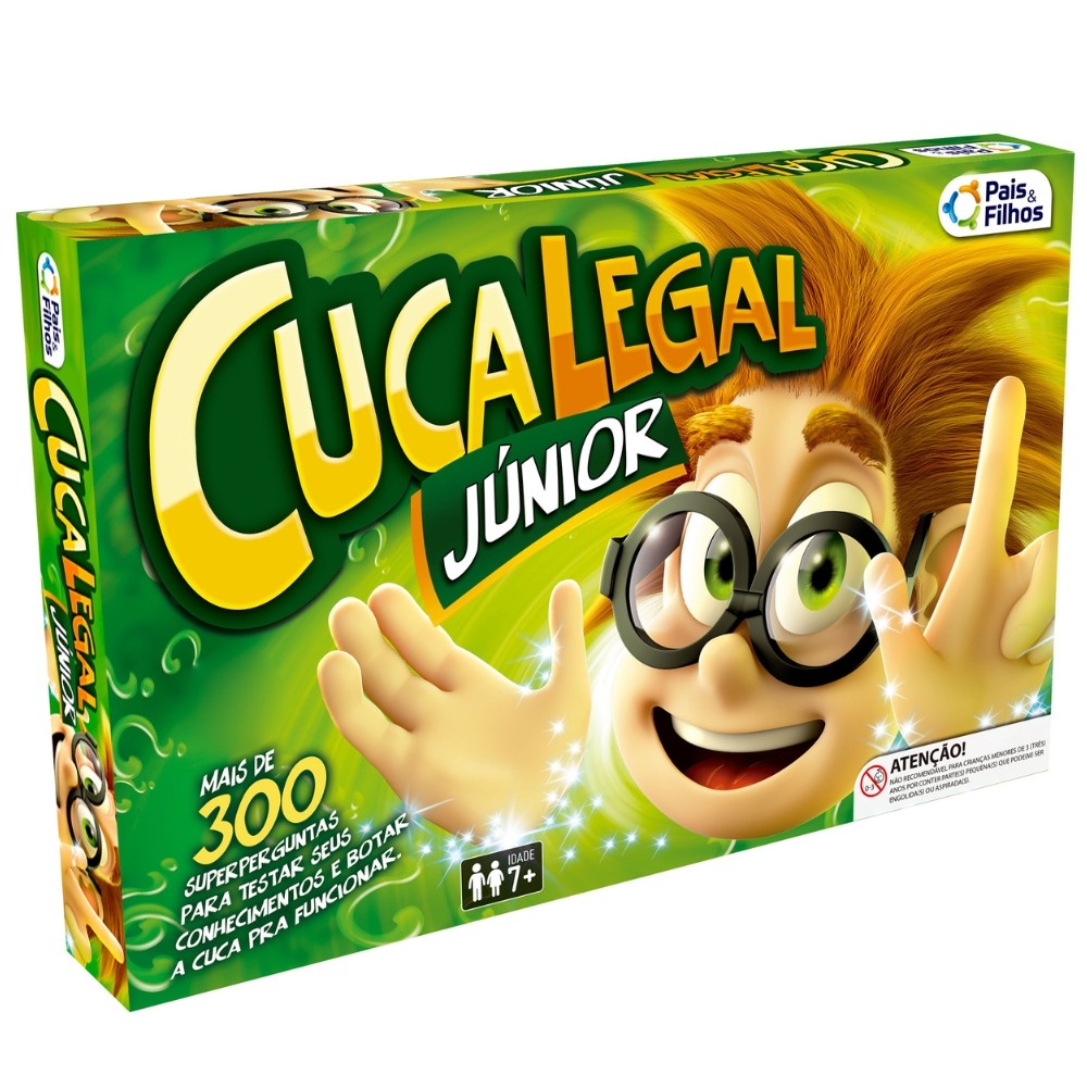 Jogo DE Tabuleiro Cuca Legal Júnior Pais E Filhos Brinquedo 56 Cartas — Brinquedos