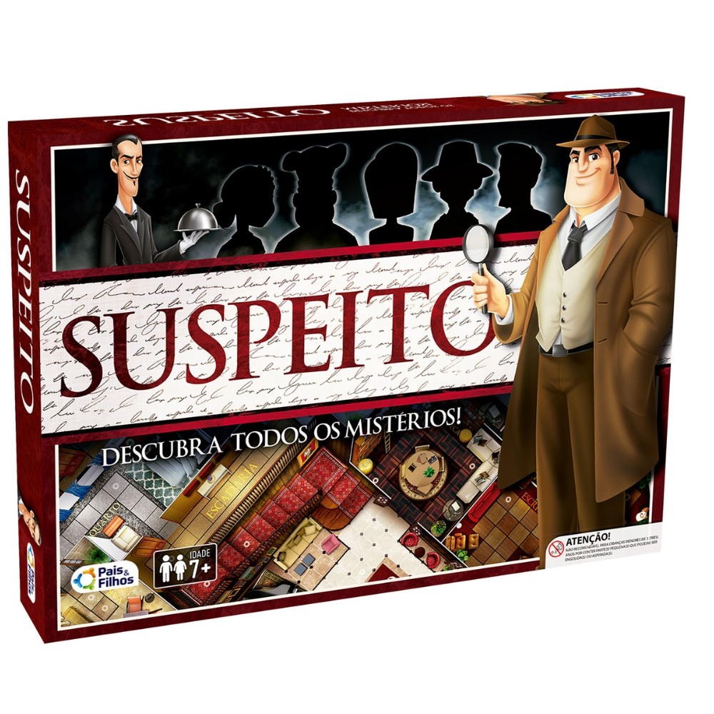 Jogo DE Tabuleiro Suspeito Pais E Filhos Brinquedo Detetive — Brinquedos
