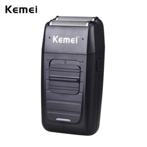 Kemei KM-1102 Barbeador Elétrico Duas Lâminas De Folha De Metal — Barba
