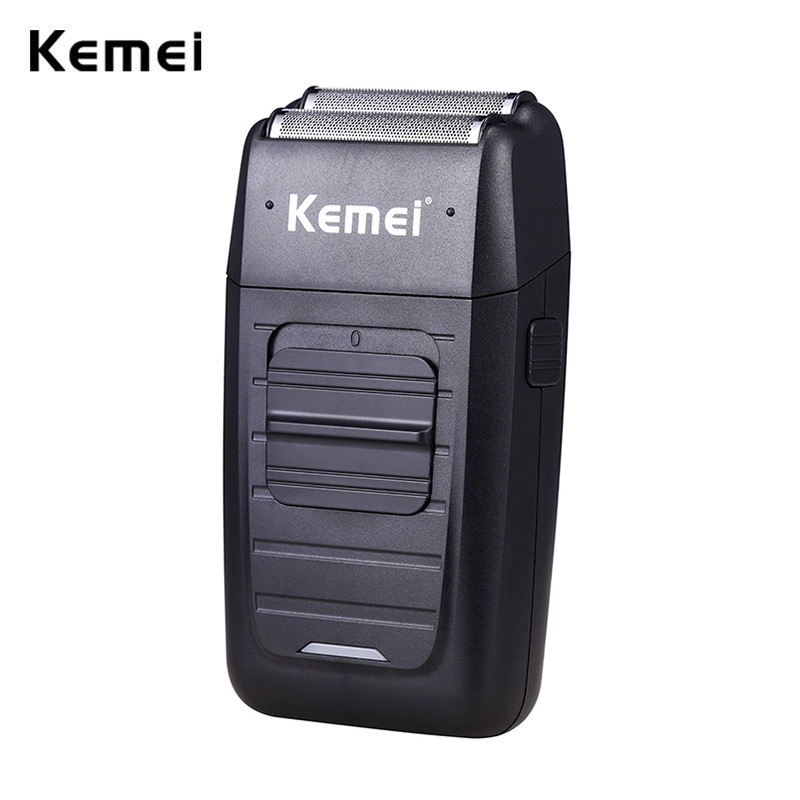 Kemei KM-1102 Barbeador Elétrico Duas Lâminas De Folha De Metal — Barba