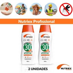 Kit 2 Protetor Solar Nutriex Fps 30 Repelente 120ml Toque Seco