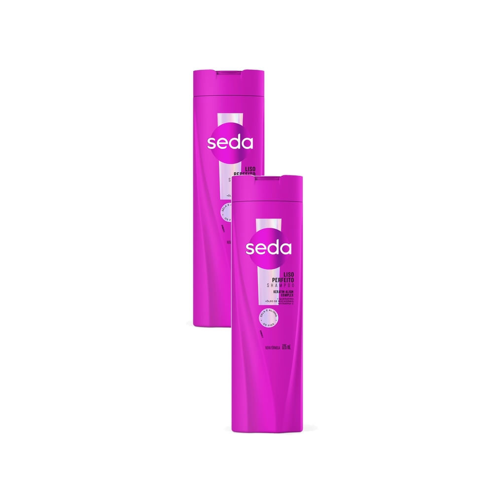 Kit 2 Shampoo Seda Liso Perfeito 325ml